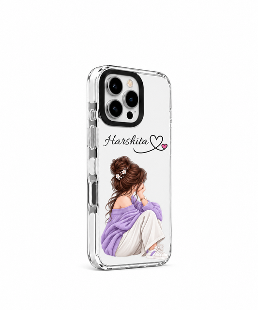 Personalized Name Mobile Cover – Custom Text Printed Stylish Back Cover