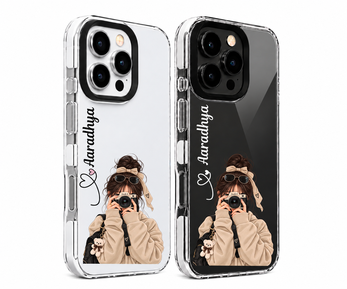 Personalized Name Phone Cover – Cute & Stylish Custom Case for Girls & Women