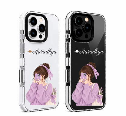 Personalized Name Phone Cover – Cute & Stylish Custom Case for Girls & Women