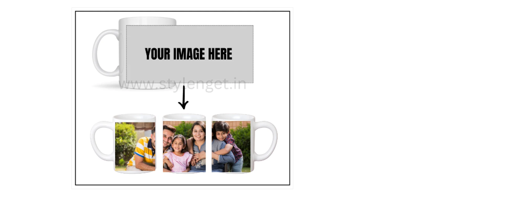 Example showing how your image is personalized on a coffee mug